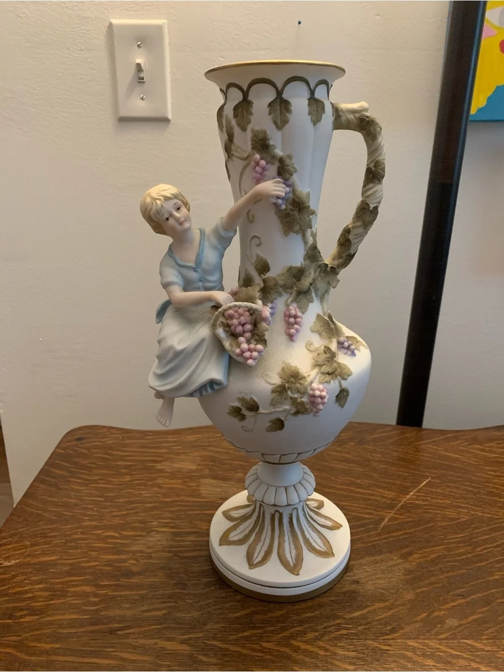 Vintage MCM Andrea by Sadek Girl Vase Art Deco 1950's